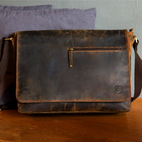 Laptoptasche Ben aus Büffelleder, Ansicht 5