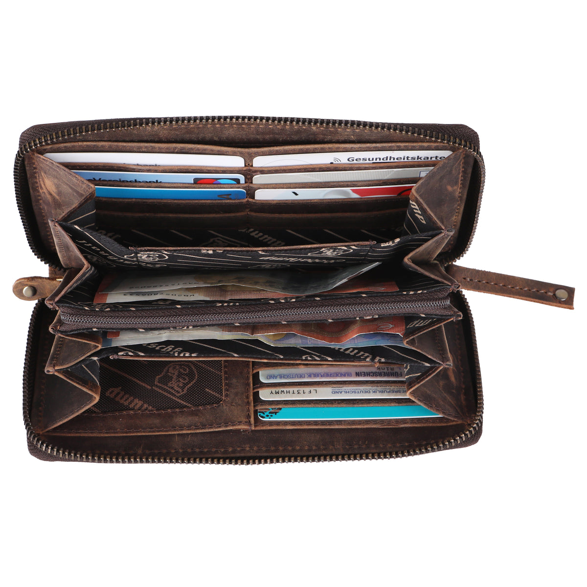 Portefeuille Classic Gretl en cuir de buffle, vue 7