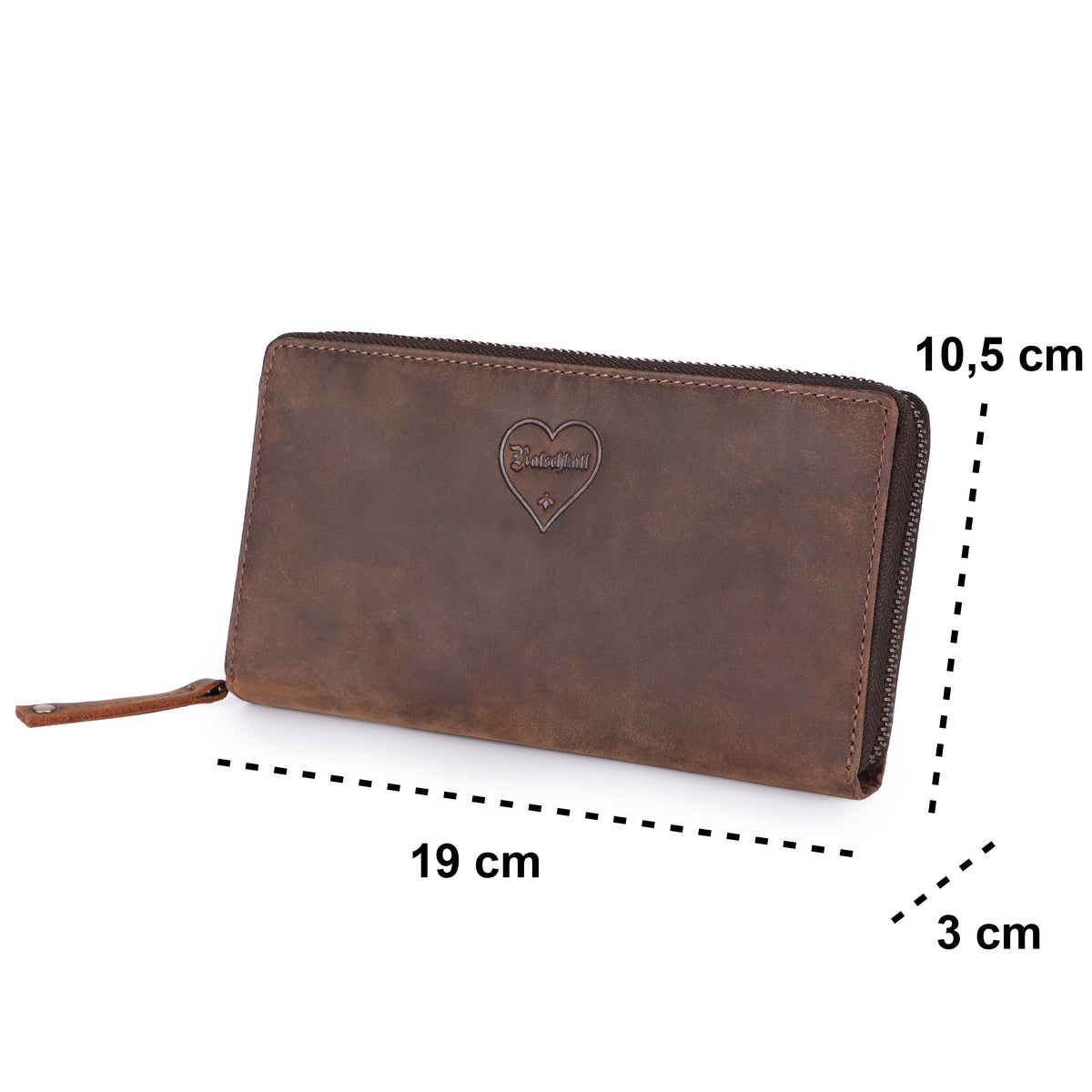 Portefeuille Classic Gretl en cuir de buffle, vue 9