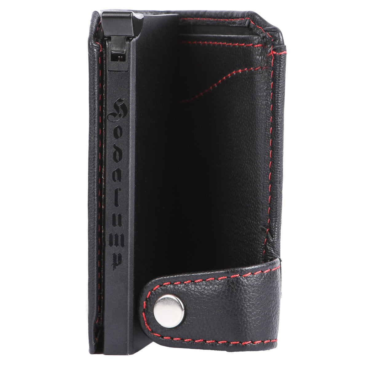 Kartenetui Hodalump BLACK/RED aus Büffelleder, Ansicht 4
