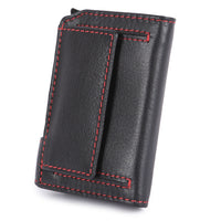 Kartenetui Hodalump BLACK/RED aus Büffelleder, Ansicht 5