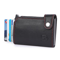 Kartenetui Hodalump BLACK/RED aus Büffelleder, Ansicht 8