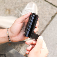 Kartenetui Hodalump BLACK/RED aus Büffelleder, Ansicht 11
