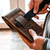 Hodalump Handytasche am Gurt – praktisch, sicher aus Büffelleder, Ansicht 9