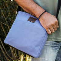 Sac bandoulière en PET recyclé en PET recyclé et cuir véritable, vue 16