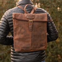 Berg-Rucksack Robi aus Büffelleder, Ansicht 3