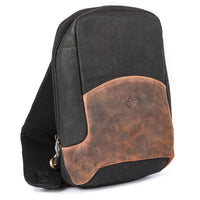 City Bag Theodor made of buffalo leather in black, view 11
