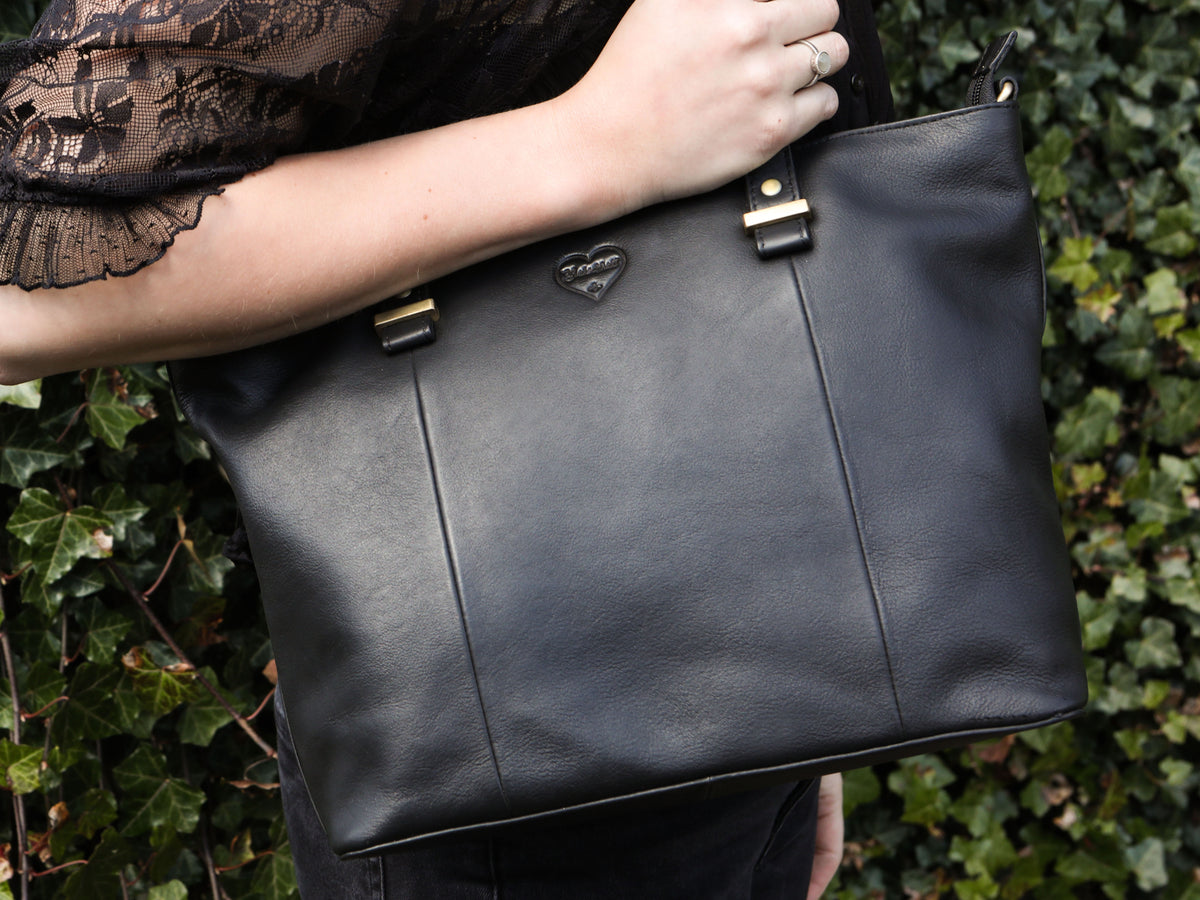Borsa shopper Luise in pelle di bufalo, vista 14