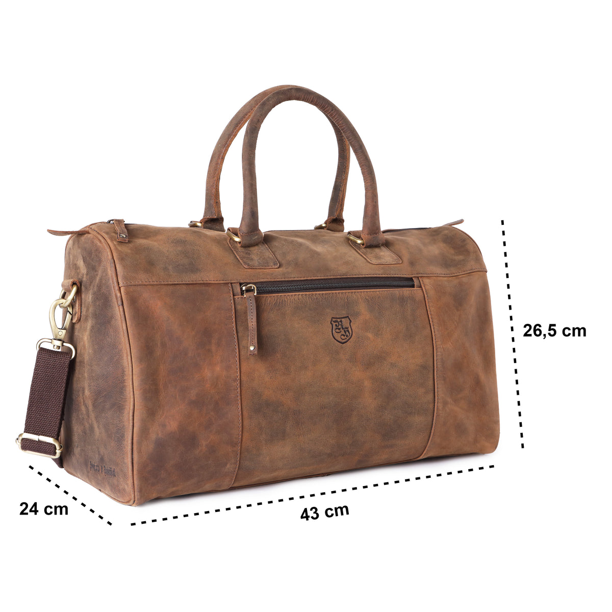 Handgepäck & Gym-Tasche aus Büffelleder, Ansicht 14