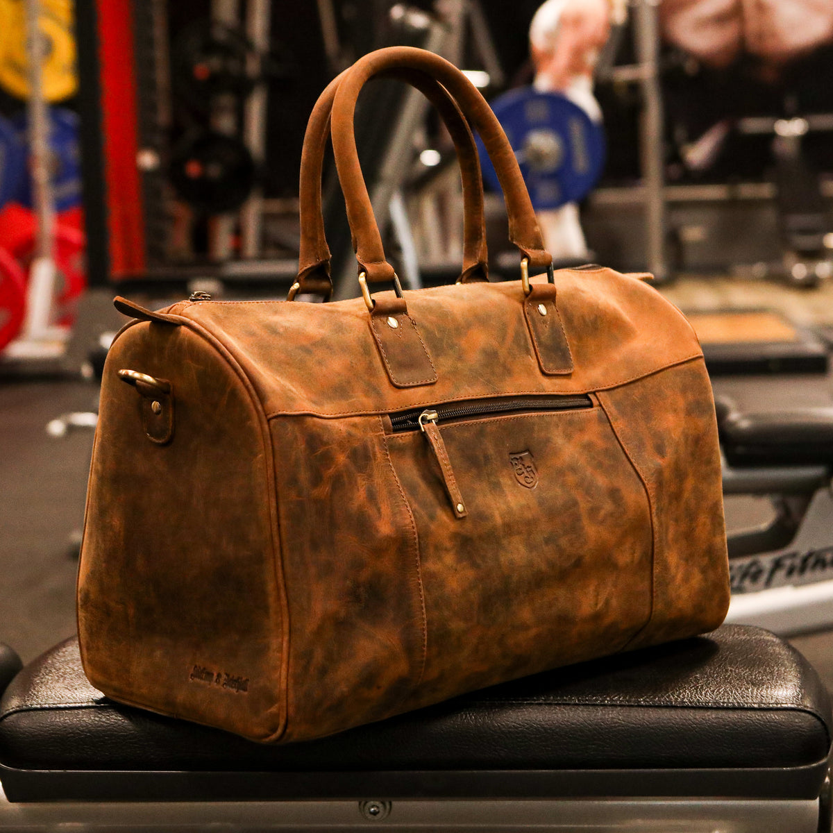 Handgepäck & Gym-Tasche aus Büffelleder, Ansicht 18