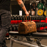Handgepäck & Gym-Tasche aus Büffelleder, Ansicht 6