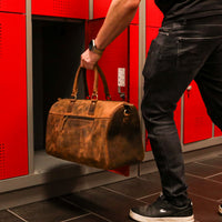 Handgepäck & Gym-Tasche aus Büffelleder, Ansicht 5