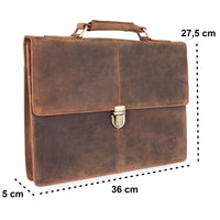Briefcase Tom made of buffalo leather, view 11