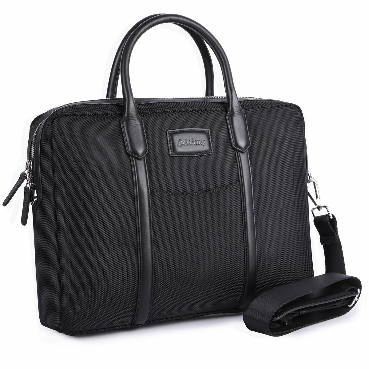 Borsa Business BLACK in pelle di bufalo, vista 2