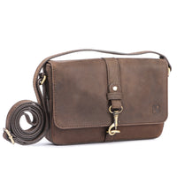 Sac bandoulière Lori en cuir de buffle, vue 3