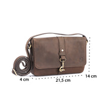 Sac bandoulière Lori en cuir de buffle, vue 8