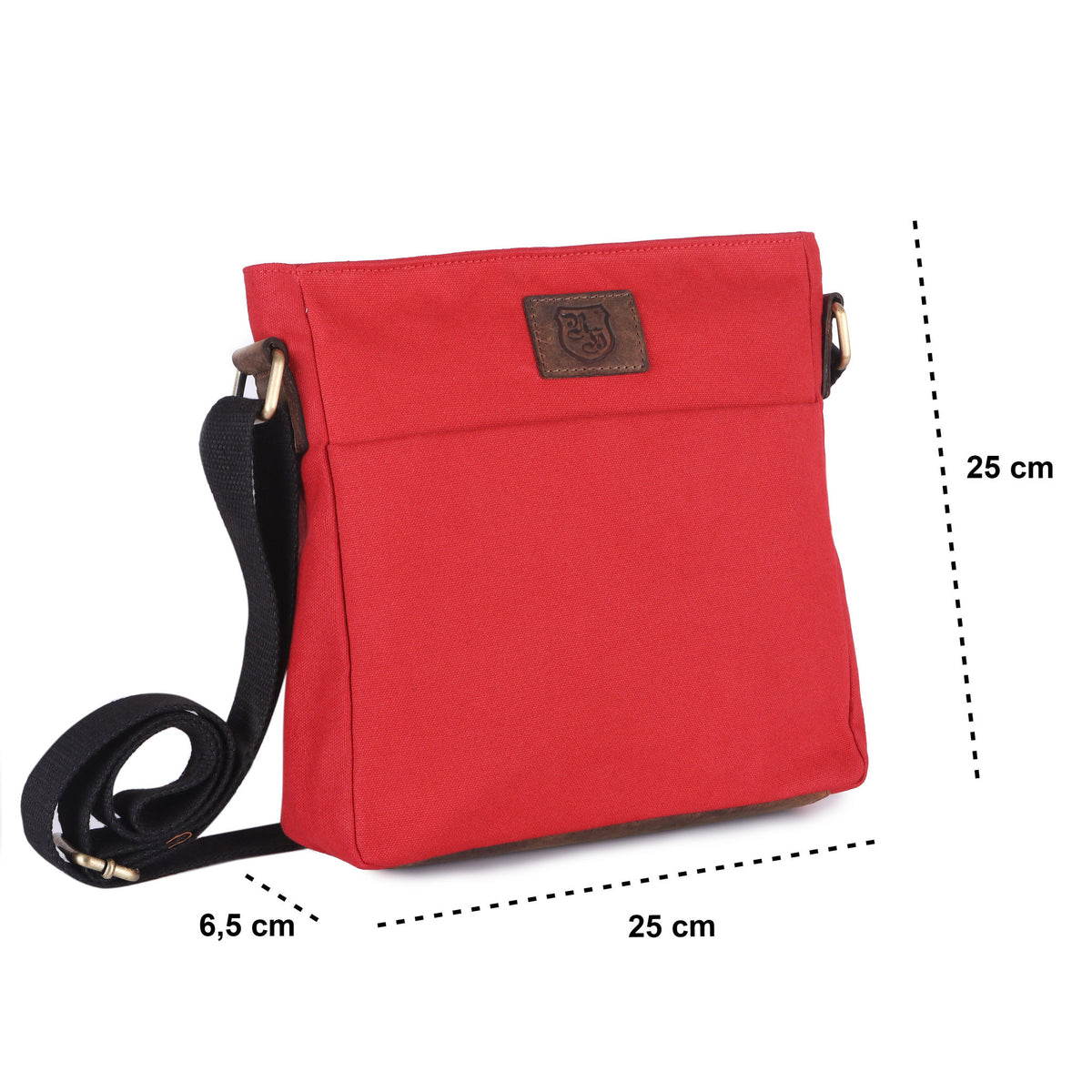 Sac bandoulière en PET recyclé en PET recyclé et cuir véritable, vue 26