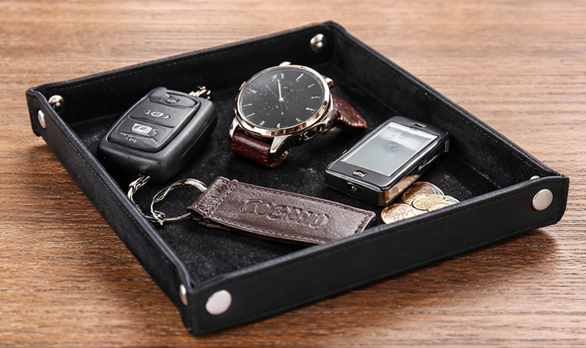 Leather Storage Container