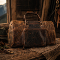 Große Reisetasche aus Büffelleder, Ansicht 2