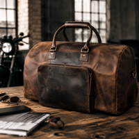 Große Reisetasche aus Büffelleder, Ansicht 17