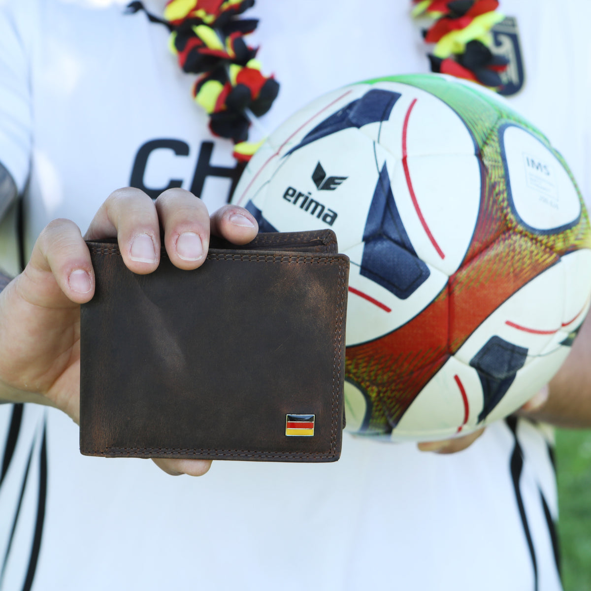 Deutschland WM Geldbörse aus Büffelleder, Ansicht 16