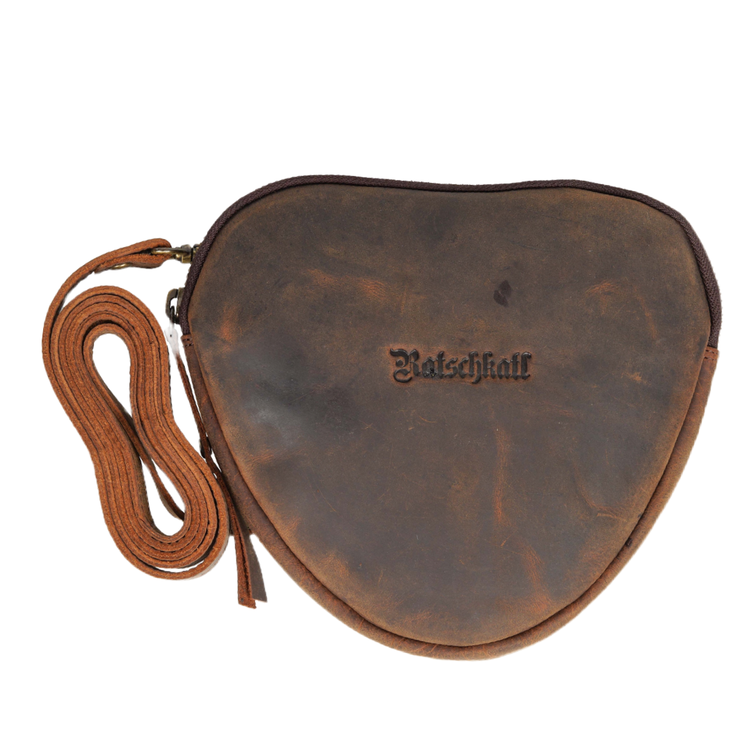Borsa a cuore in pelle di bufalo, vista 2