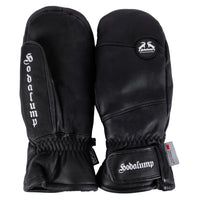 Ski Mittens made of genuine leather, view 2