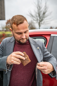 Kartenetui aus Büffelleder, Ansicht 16