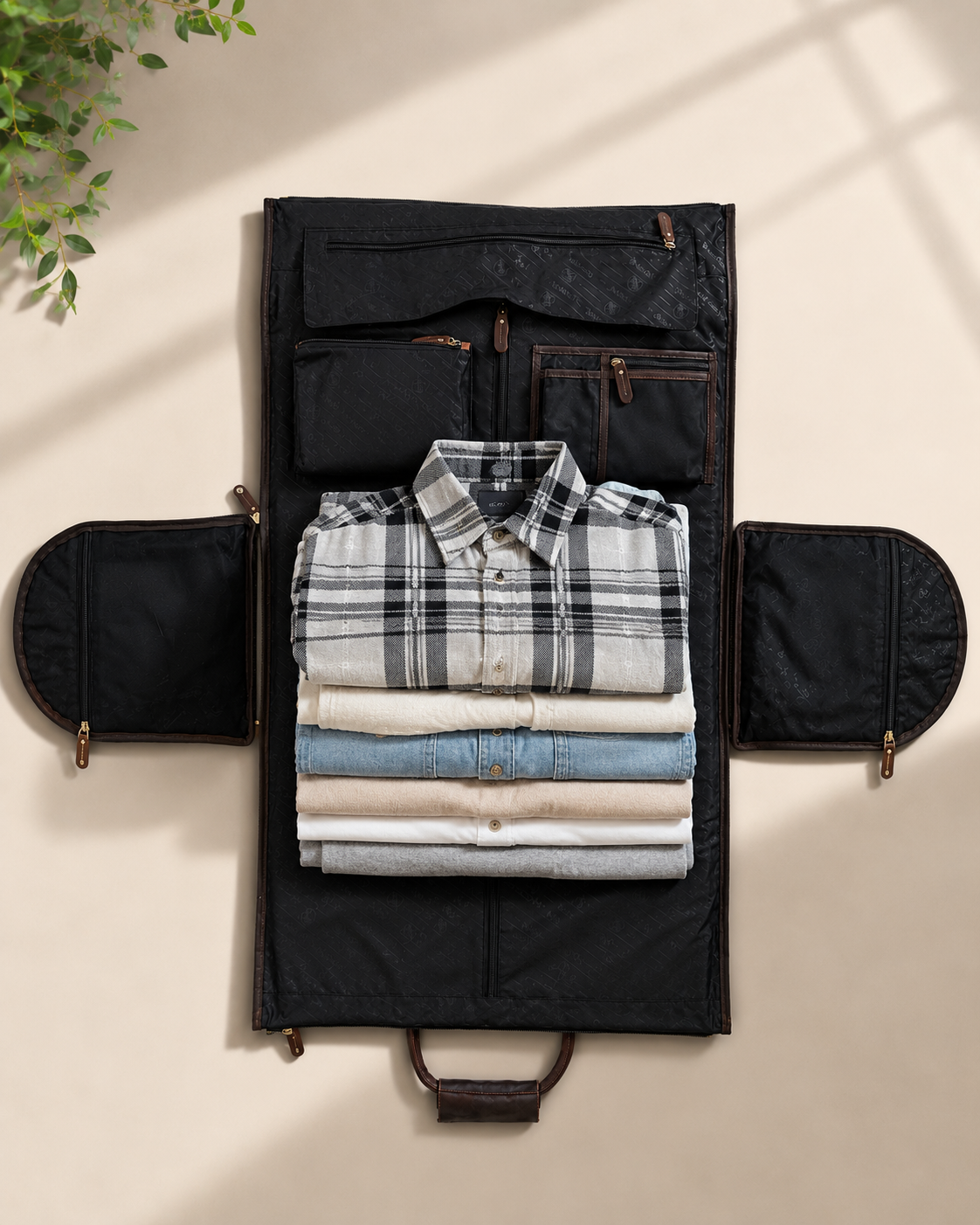 Flat Bag von Hodalump aus Büffelleder, Ansicht 6