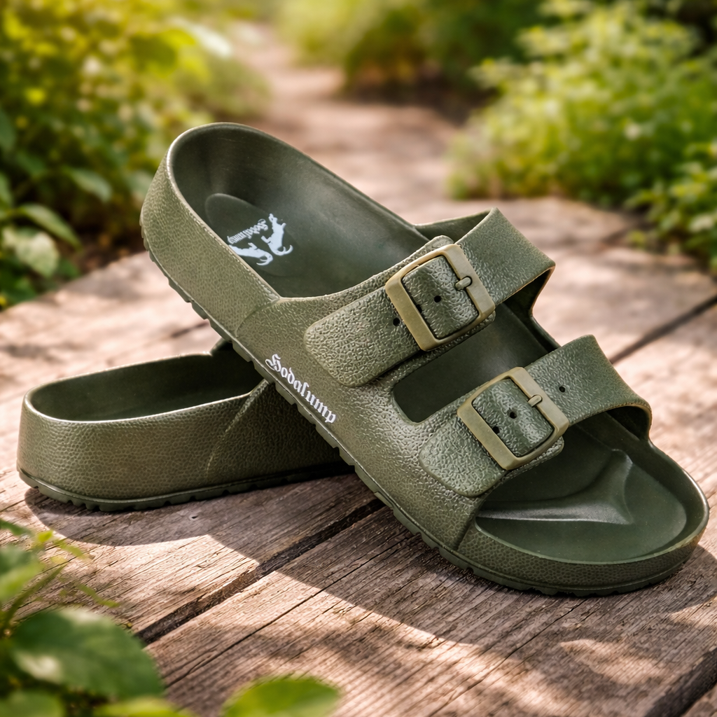 Hodalump PVC Sandalen Grün aus PVC, Ansicht 2