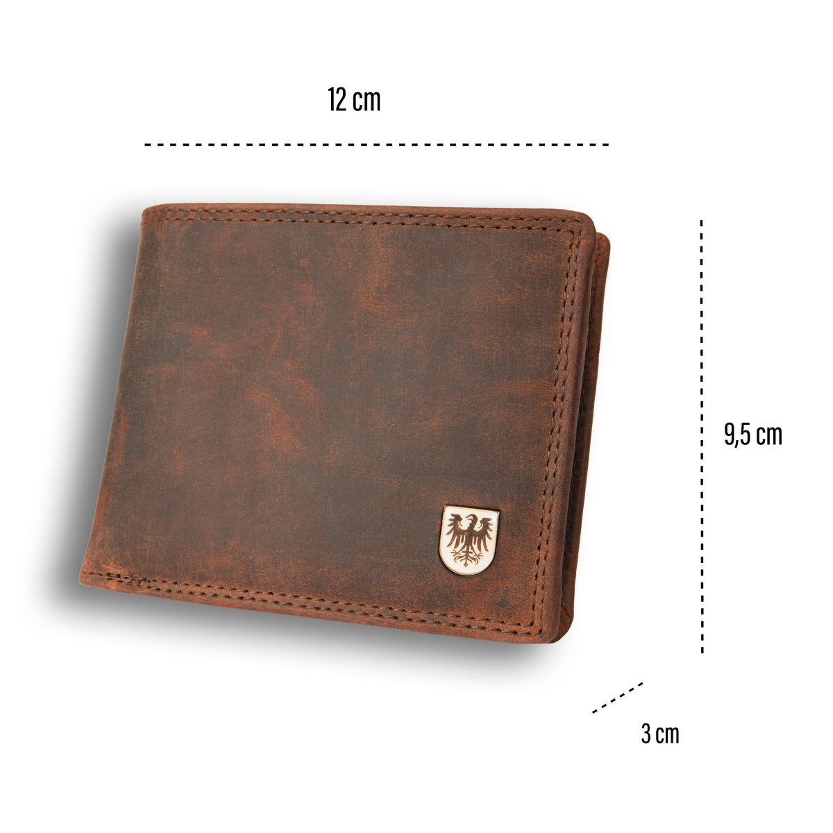 Classic Wallet Coat of Arms Lugge made of buffalo leather, view 10