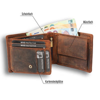 Classic Wallet Coat of Arms Lugge made of buffalo leather, view 6