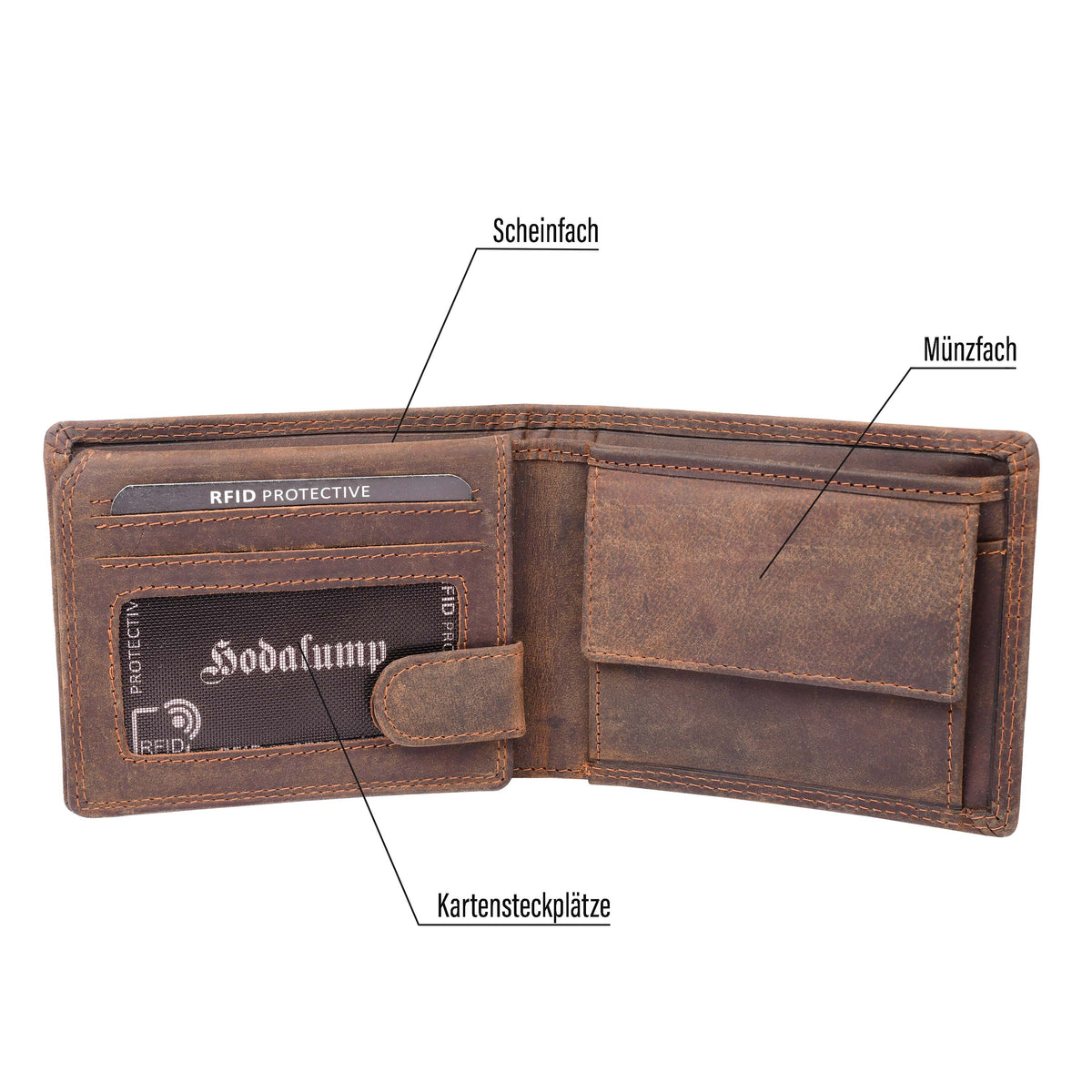 Ibex Wallet Xare made of genuine leather, view 12