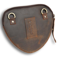 Borsa a cuore in pelle di bufalo, vista 4