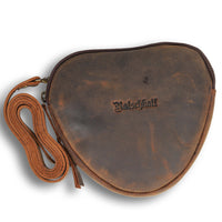Borsa a cuore in pelle di bufalo, vista 5