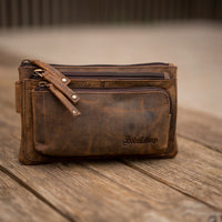 Sac banane Moritz en cuir de buffle marron, vue 6