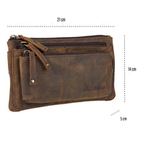 Sac banane Moritz en cuir de buffle marron, vue 8