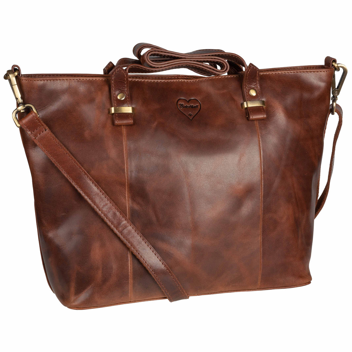 Borsa shopper Luise in pelle di bufalo, vista 7
