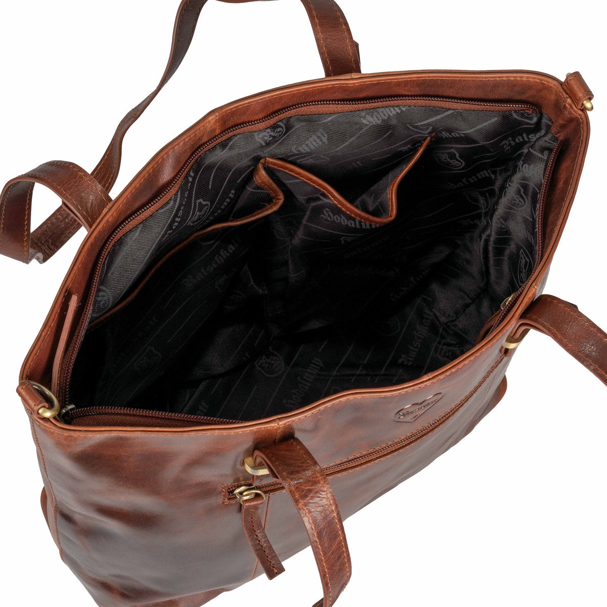 Borsa shopper Luise in pelle di bufalo, vista 9