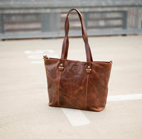 Borsa shopper Luise in pelle di bufalo, vista 3