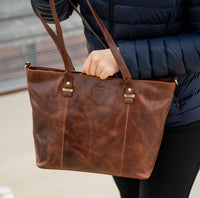 Borsa shopper Luise in pelle di bufalo, vista 4