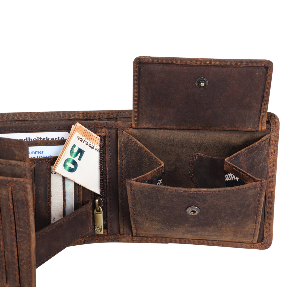 Classic Wallet Austria Lugge made of buffalo leather, view 4