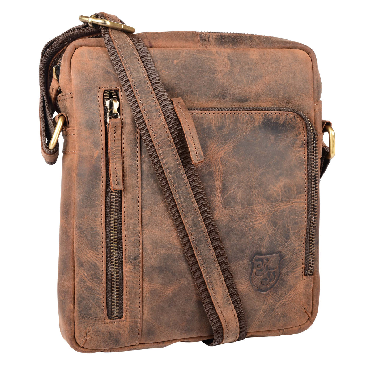 Sac du quotidien Mike en cuir de buffle, vue 7