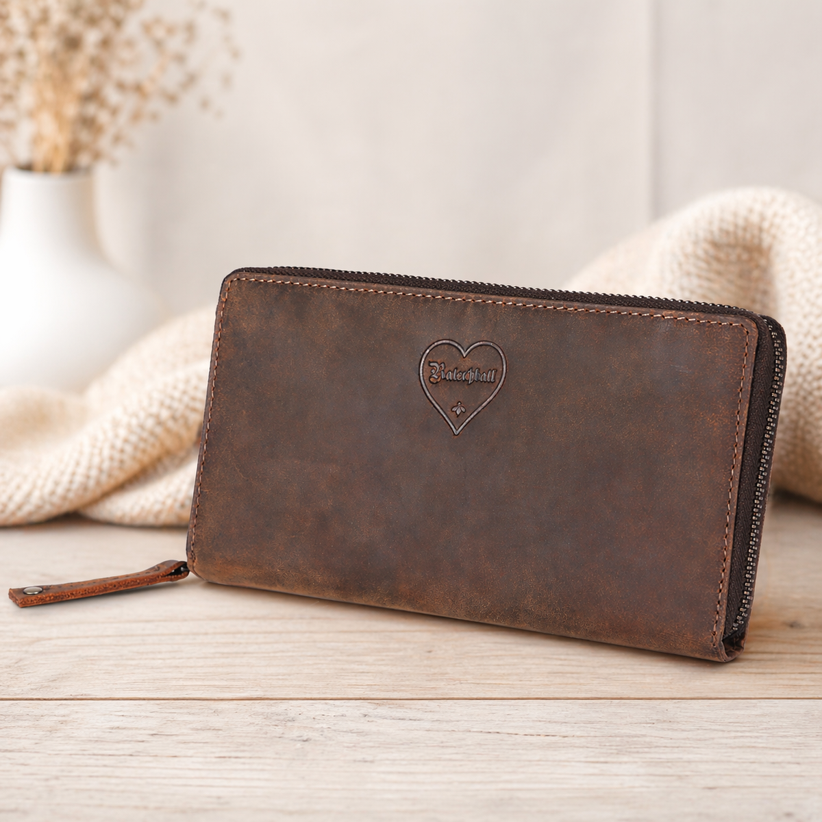 Leather purse for women
