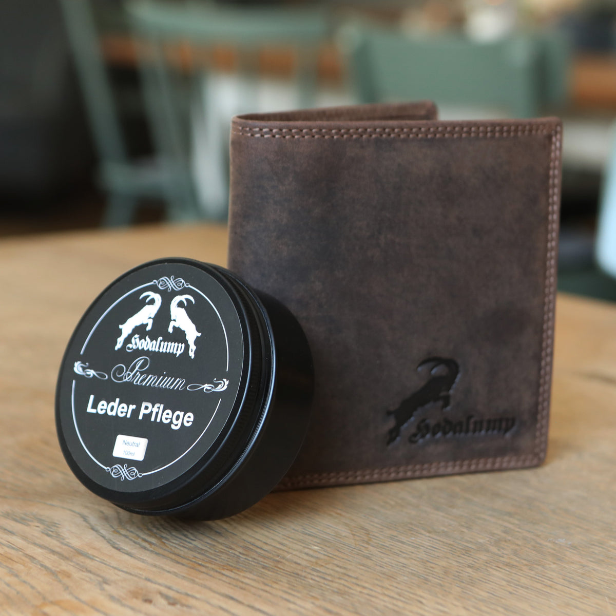 Leather grease for caring for leather goods