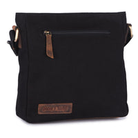 Sac bandoulière en PET recyclé en PET recyclé et cuir véritable, vue 3