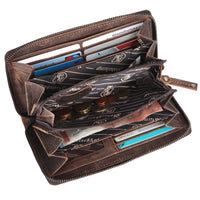 Portefeuille Classic Gretl en cuir de buffle, vue 8