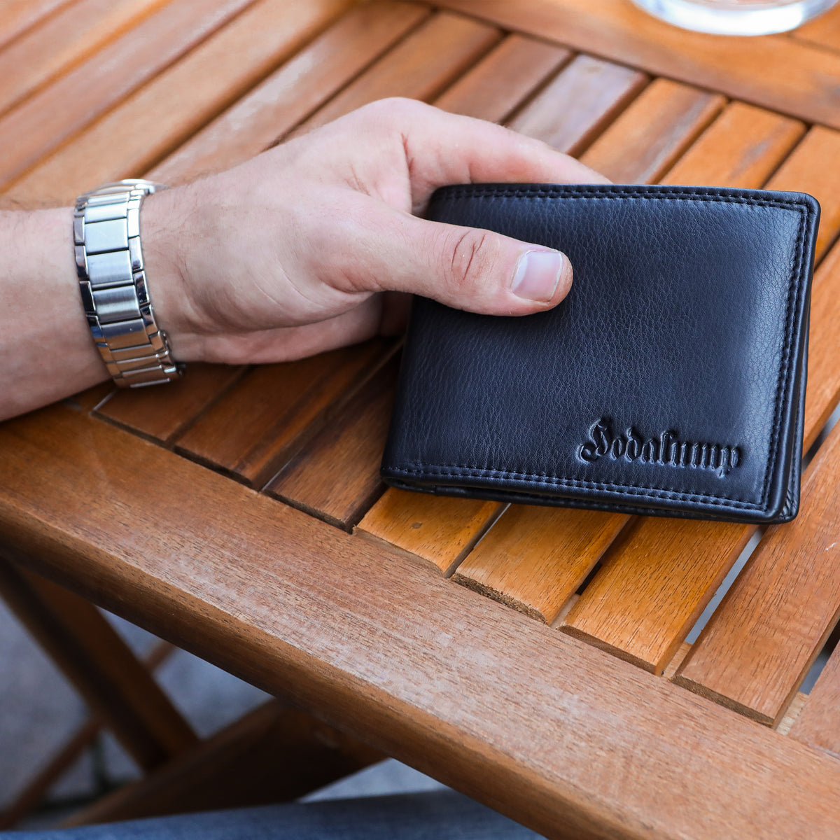 Classic Wallet Lugge Black, view 4