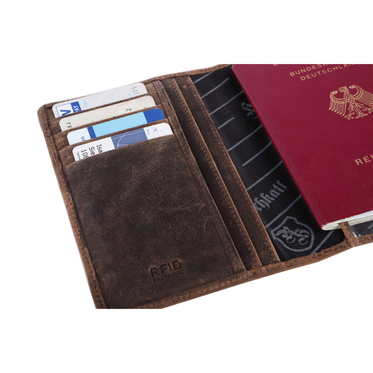 Reisepass-Etui, Reisepasshülle Geldbeutel Herren Hodalump & Ratschkatl 