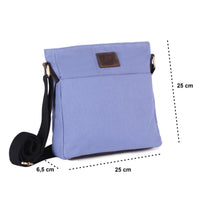 Sac bandoulière en PET recyclé en PET recyclé et cuir véritable, vue 15